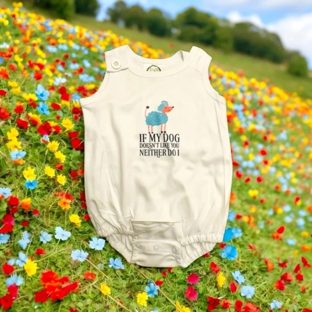 Chickadee Sleeveless Romper 12 mos